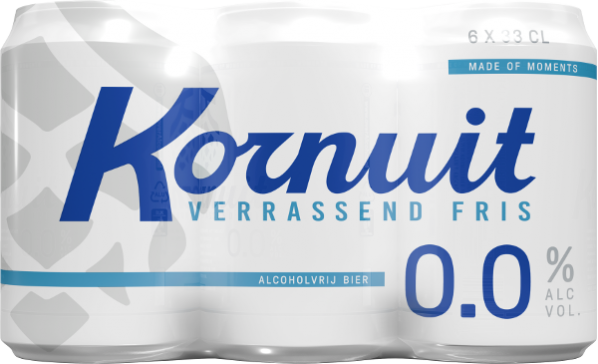 Grolsch Kornuit 0.0% sixpack met blikjes van 33cl